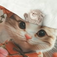 thumbnail image 2 of Naloa Adorable Kitten In Kimono Dog Blanket, 3 Sizes Cat Blanket for Indoor Cats Large Medium Small Dog Gifts-Small, 2 of 8
