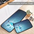 thumbnail image 5 of SKYSONIC Butterfly 2 Pieces Kitchen Rug Cushioned Anti-Fatigue Kitchen Rugs Set for Home Office Laundry,19.7" x 27.6"+19.7" x 47.2", 5 of 7