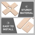 thumbnail image 3 of IDEANATEGRATE Decorative Wooden Cross Beige 12Pcs 4.4x2.9x1.0in, 3 of 8