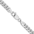 thumbnail image 4 of FJC Finejewelers 14 kt White Gold Curb WG Solid Miami Cuban Chain Bracelet 7 Inches x 4.3 mm, 4 of 6