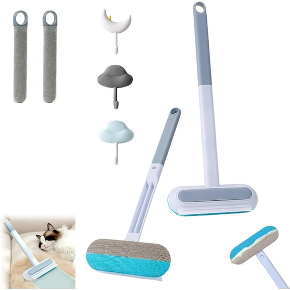 The Magic Brush Pet Hair Remover, Magic Brush Pet Hair, Reusable Pet Hair Remover, 4 in 1 Multifunctional Removal Broom, For Couch Carpet Furniture