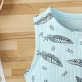 thumbnail image 5 of MANHUJI Toddler Girl Clothes Romper Infant Linen Boys Button Outfits Summer Baby Jumpsuit Boys Romper&Jumpsuit Baby Sleepers Newborn Pajamas Baby Girl 6-9 Month Sleepers (Blue,100), 5 of 6