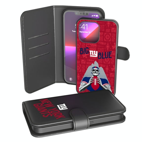 Keyscaper Black New York Giants iPhone Wallet Case