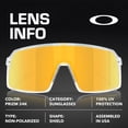 thumbnail image 4 of Oakley OO9406 Sutro Shield Shaped Non-Polarized Sunglasses for Men - Includes Official Eyewear Kit - Pacific Glass Frame with Prizm 24K Lens, 4 of 7