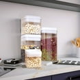 thumbnail image 5 of Pompotops Airtight Food Storage Containers with Lids Cereal Plastic Kitchen Pantry Storage Container Rice, Pasta, Flour and Sugar Containers (1.2L), 5 of 7