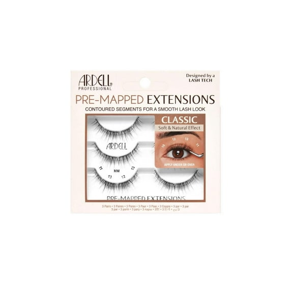 Ardell Eyelash Pre-Mapped Extensions Classic Refill 3 pack #38107