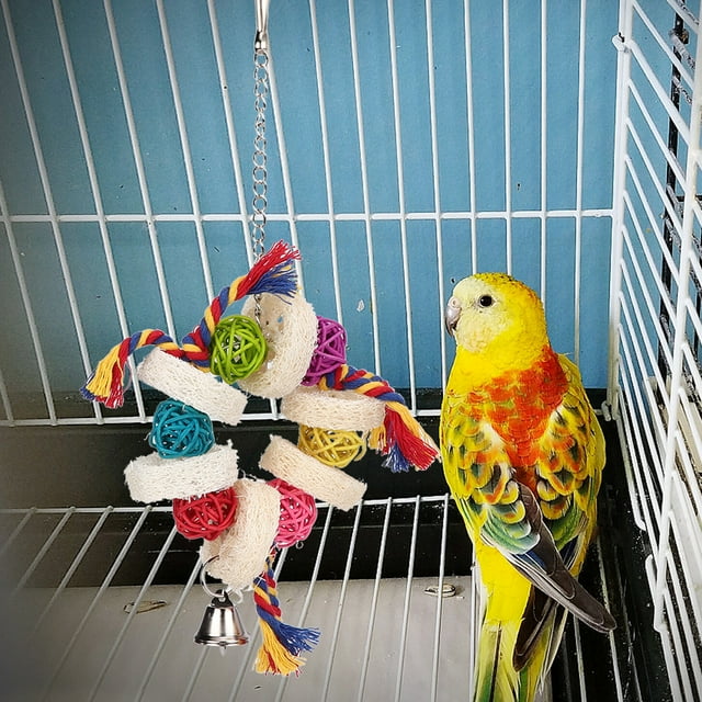 Juguetes para loros y pájaros, juguetes para masticar, juguetes para loros, juguetes para columpios, juguetes para masticar de mayor durabilidad
