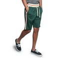 thumbnail image 2 of G-Style USA Men's G Side Stripe Waistband Drawstring Track Shorts JS26 - Green - 5X-Large, 2 of 5