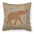 thumbnail image 2 of Carolines Treasures BB1011-BL-OR-PW1818 Elephant Burlap and Orange   Canvas Fabric Decorative Pillow BB1011 18H x18W, 2 of 2