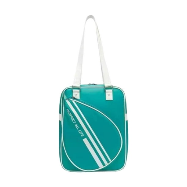Bolsa para raqueta de bádminton, bolsa de mano para bádminton, para adultos y mujeres, para pelotas de raqueta y otros artículos. Verde