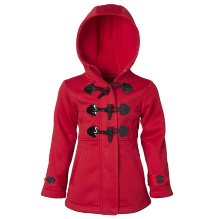 - Toggle Fleece Hooded Jacket (Little Girls)