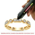 thumbnail image 2 of 1/2 ct. t.w Round Cut Lab Created Moissanite Diamond Milgrain Full Eternity Stackable Band Ring For Women In 10K Solid Yellow Gold (G-H Color, VVS1 Clarity, 0.50 Cttw)-7, 2 of 8