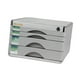 thumbnail image 4 of Archivador de escritorio con cajón, archivador de múltiples capas con cerradura, organizador de archivos prémium, caja de almacenamiento de documentos Con 4 cajones, 4 of 8