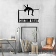 thumbnail image 4 of Craftnamesign Custom Pole Vaulter Metal Wall Art LED Light, Custom Male Pole Vaulting Name Sign, 4 of 5