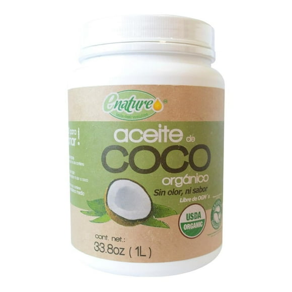 Aceite Enature de Coco Orgánico sin olor ni sabor 1 l