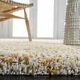 thumbnail image 4 of SAFAVIEH Hudson Shag Jaden Striped Area Rug, Ivory/Gold, 4' x 6', 4 of 8