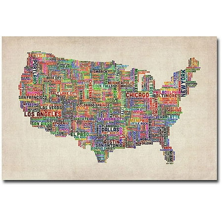 Custom City Wall Map - Trademark Art