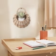 thumbnail image 5 of FeiFu Wall-Mounted Woven Flower Basket Organizer,Rattan Storage Pot for Indoor Plants, Office Decor, Space-Saving Display Khaki, 5 of 5