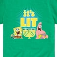 thumbnail image 3 of SpongeBob SquarePants - It's Lit Hanukkah - Toddler And Youth Short Sleeve Graphic T-Shirt, 3 of 6