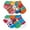 Multi, variant on Jefferies Socks Girls Mod Fashion Pattern Low Cut Socks 6 Pair Pack