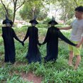 thumbnail image 3 of Decoraciones de Halloween al aire libre - Sensor activado por sonido de s gritando de la mano con luz grande (juego de 3) Sin varilla Sunnimix Brujas gritando, 3 of 8