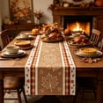 thumbnail image 6 of Yhmxh Maple Leaves Fall Table Runner, Linen Autumn Thanksgiving Decor Table Runner, Seasonal Farmhouse Table Dresser Scarf for Dining Table, Harvest Holiday, Thanksgiving & Farm Rustic Home Decor, 6 of 6