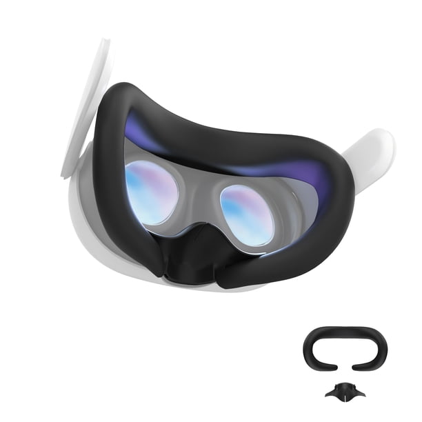 Funda facial de silicona VR y almohadilla nasal antifugas para Meta Quest 3
