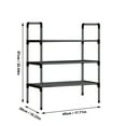 thumbnail image 3 of 3-Tier Metal & Plastic Stackable Shoe Rack Space-Saving Organizer for Closet Entryway & Dorm Easy No-Tool Assembly Multi-Layer Design for Shoes Boots & Storage, 3 of 8