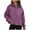 Purple, variant on IROINNID Hoodie Jacket for Women Solid Zipper Up Hoodie Jacket Loose Fit Casual Versatile Fall Jacket with Pocket,Khaki