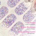 thumbnail image 2 of LOVEVER Gel Nail Polish Stickers  Self-Adhesive French Gel Nail Strips UV Gel Nail Sticker  UV/LED Lamp Required  22PCS Gel Nail Polish Wraps (Glossy ), 2 of 5