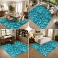 thumbnail image 5 of Area Rugs 5'x7', Teal Green Ocean Waves Carpet Runner Indoor Outdoor Rugs Home Decor Aesthetic, Summer Sea Turquoise Coastal Non Slip Mats Washable Accent Rug for Living Room Bedroom, 5 of 8