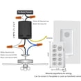 thumbnail image 3 of Hankistone Universal Ceiling Fan and Light Remote Control Kit, 3 of 8
