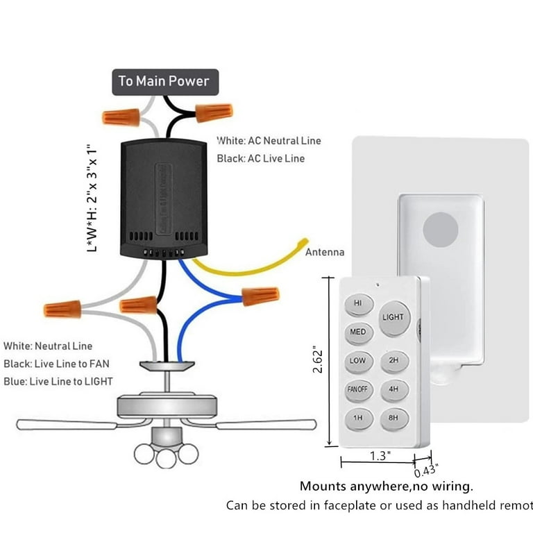 Remote Control Kit Add A Ceiling Fan