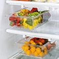 thumbnail image 4 of Sorbus Pull Out Fridge Drawer - Attachable Deli Drawer - Adjustable Refrigerator Storage Bin - Clear Plastic Kitchen Accessories, 4 of 9
