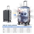 thumbnail image 4 of Gukieu Cute Animal Couple Print Suitcase Protective Cover, Elastic Zipper Buckle Suitcase Protective Cover, Suitable for Travel, Business Trip-Large, 4 of 7