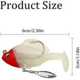 thumbnail image 7 of Multiple Pre-Rigged Jig Head Soft Fishing Lures, 6PCS Bluegill Swimbait with Paddle Tail, Bass Fishing Lures for Trout Walleye Crappie, 7 of 7