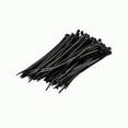 thumbnail image 3 of NavePoint 6 Inch Nylon UV Resistant Cable Wire Zip Tie 40 lbs - Black 100 Pack Lot Pcs Qty, 3 of 4