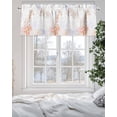 thumbnail image 3 of Ocean Seahorse Coral Starfish Valances for Windows,Kitchen Valance Rod Pocket Short Curtain,Abstract Marine Life Valance Curtain Window Valances for Bedroom Living Room 54x18in, 3 of 9