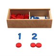 Wooden Montessori Cognitive Cards Number Counting Math Game Educational