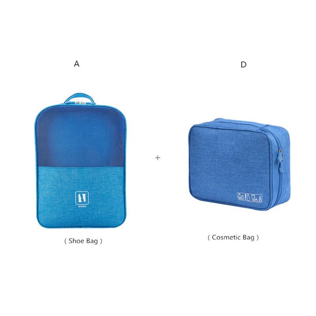 Viaje Portátil Hombres Mujeres Cosméticos Lavado Zapatos Bolsa De Almacenamiento Esencial Polvo Digital Producto Organizador Paquete Accesorios huangjie unisex