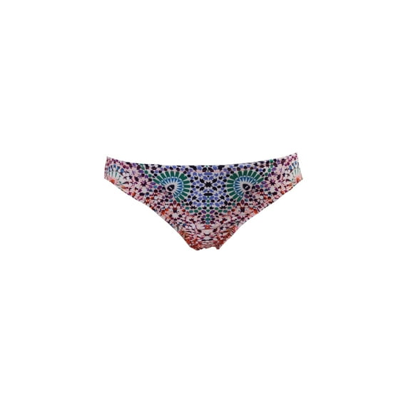 Bar Iii Red Multi Printed Hipster Bikini Bottom S