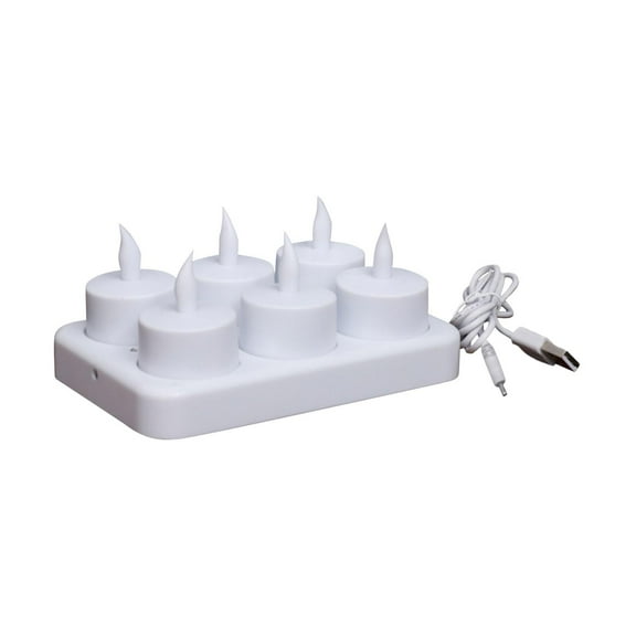 Rechargeable Flameless LED Tea Lights with Remote - Battery Operated Candles with Timer for Home Decor and Table Centerpieces