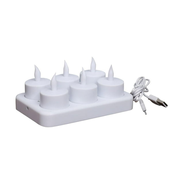 Ohufall Rechargeable Tea Lights Flameless Candles With Remote LED Candles With Timer Battery Operated Candles For Home Decor Flameless Centerpiece Table Decorations LED Candle Lights Fake Candles