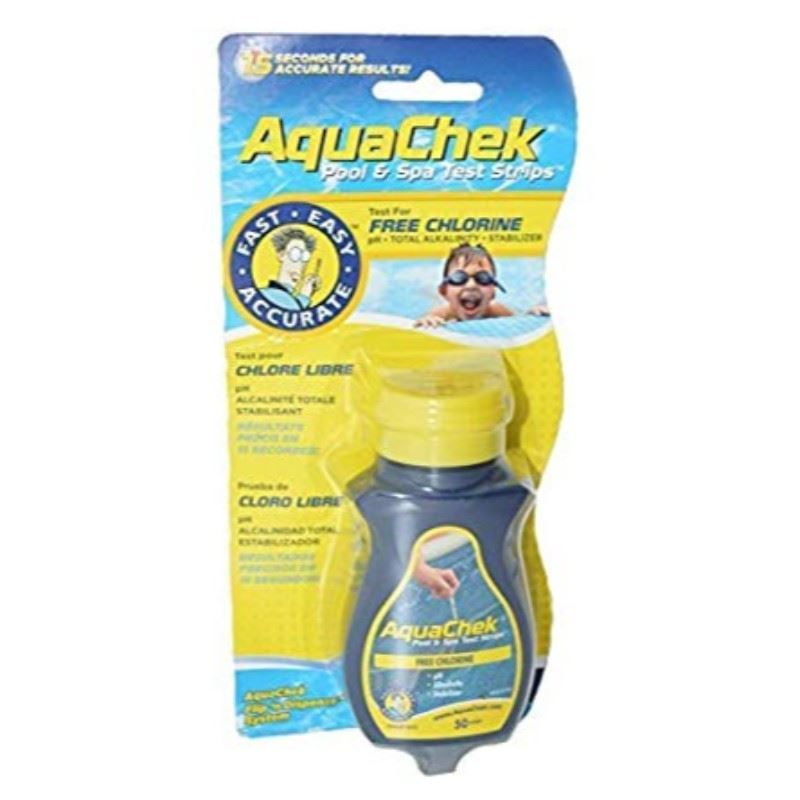 Hach 511244A AquaChek Yellow 4in 1 Pool and Spa Chlorine Test Strips