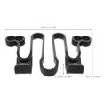 thumbnail image 2 of TABLETREANDS 2Ud Para De Asiento En Auto Negro Soporte Universal Para Colgar Bolsas Y Objetos, 2 of 8
