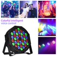 thumbnail image 3 of Luces de escenario Esdabem Ultrafinas de 36 LED RGB activadas por sonido, 3 of 8