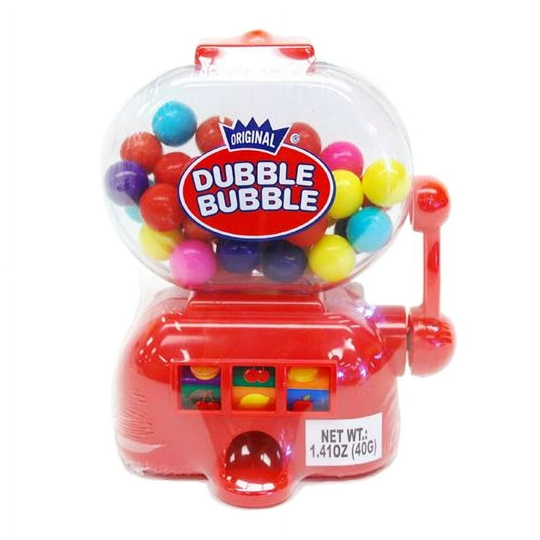 Colorful Dubble Bubble Big Jackpot Gumball Dispenser with Refill
