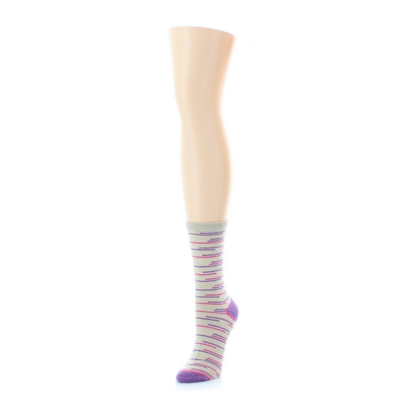 MeMoi Scattered Stripes Wool Crew Socks - Womens - Female