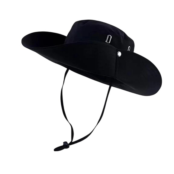 Lightweight Wide Brim Bucket Hat, Adjustable Chin Strap Breathable Sun Hat for Men Women
