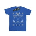 thumbnail image 1 of Harry Potter Womens Christmas Pattern Cotton Boyfriend T-Shirt, 1 of 3